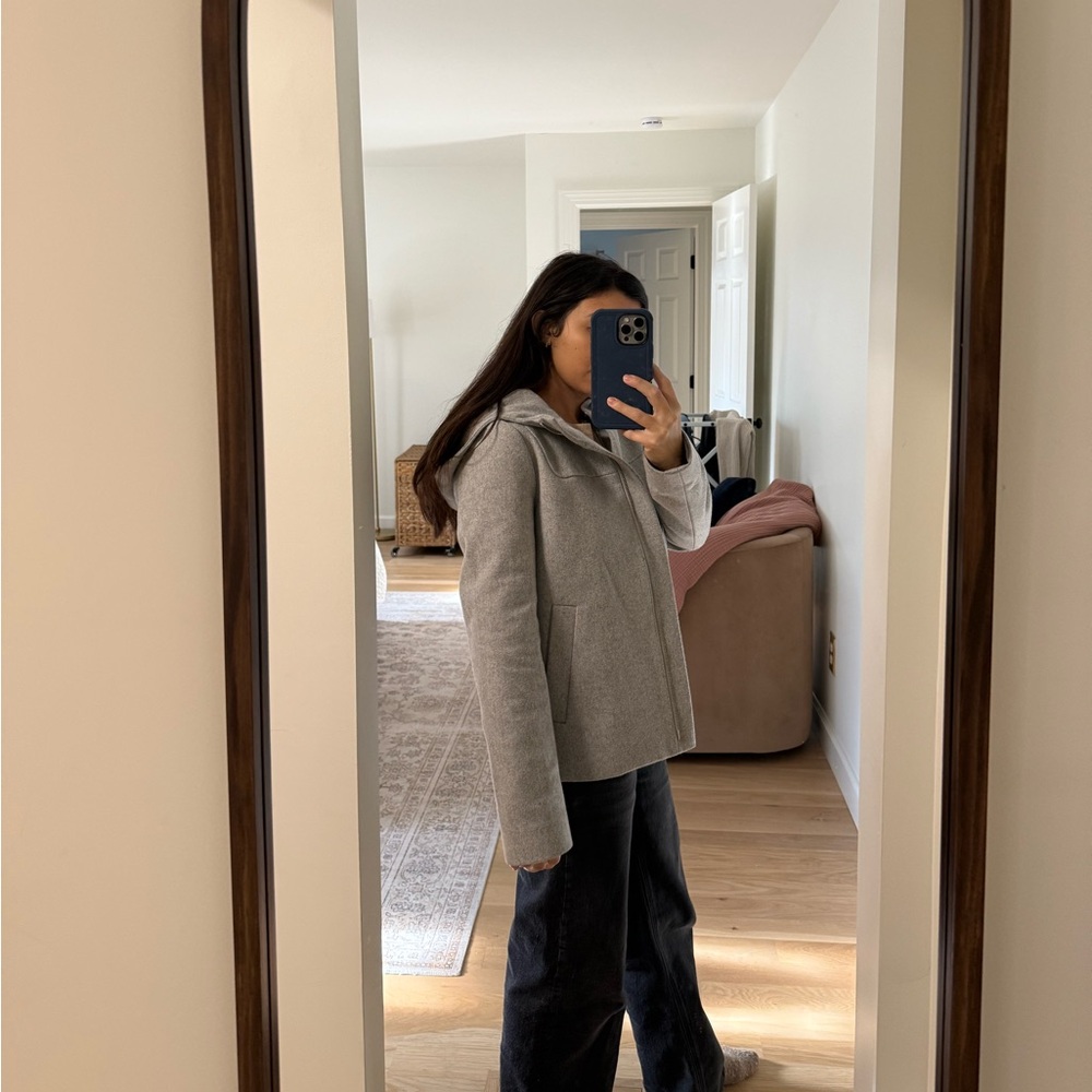 J. Crew Melton Wool Light Gray Jacket - Picture 7 of 7